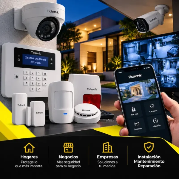 Alarmas y cámaras de seguridad para hogares, negocios y empresas en Bogotá